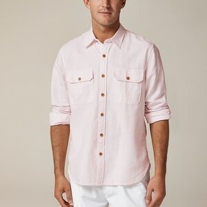 J.Crew Linen-cotton blend twill workshirt